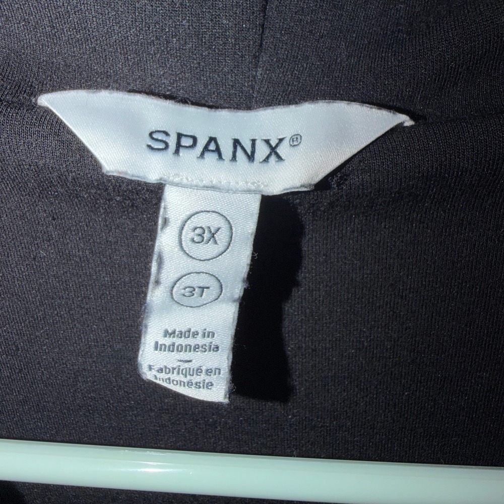 Spanx AirEssentials Open Wrap Cardigan Black 3X Draped Jacket - Picture 8 of 10
